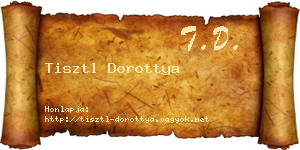 Tisztl Dorottya névjegykártya