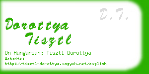 dorottya tisztl business card